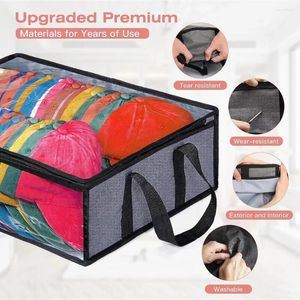 Borse portaoggetti Borsa per cappelli Berretto da baseball con capacità Manici robusti Organizzatore trasparente per 40 cappelli Casa pieghevole