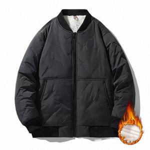Mäns Winter Loose Cott Jacket vadderad och förtjockade nya nerjackor Hipster Casual Baseball Jerseys Plus Size Coat Men Winter M52N#