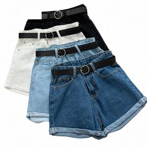 Todos os jogos Ses Casual Mulheres Denim Shorts Crim Cintura Alta Magro Verão Jeans Shorts Feminino Chic Hot Ladies Bottom R2JO #