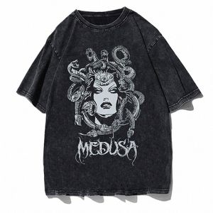Gothic Dark Frauen T-Shirts Übergröße T-Shirt Punk Schwarz Grafik Kleidung Kpop Harajuku Streetwear Femme T-Shirt Hip Hop Kurzarm u5T3 #