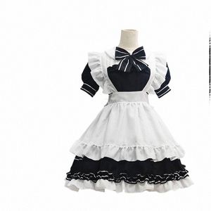 Japanese Kawaii Lolita Maid Costumes Anime Cosplay Halen Little Devil Maid Outfits Peasant Blouse For Cute Girl Dropship O2KV#