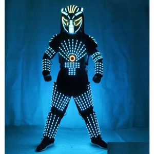 Altri articoli per feste per eventi Abiti da palcoscenico a led Costume luminoso Abbigliamento da robot Abbigliamento Abiti leggeri per spettacoli di danza8787659 Drop Dhrnl