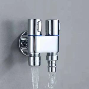 1Pc G12 Zinc Alloy Threeway Filling angle wall mount One Into Two Out water Cleaning Sprayer bathroom Accessories 240402