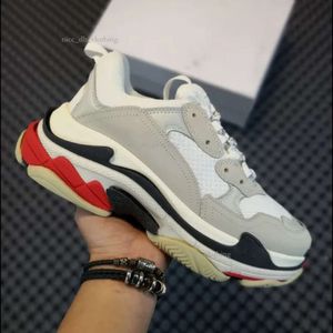 Designer Triple S Shoes Clear Sole Platform Shoe Black White Grey Red Pink Blue Royal Neon Yellow Green Tennis Trainers Sneakers for Men and Women 988