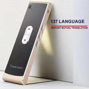 Hgdo t8s portátil mini tradutor inteligente sem fio 137 idiomas em dois sentidos em tempo real tradutor de voz instantânea app bluetooth 240327