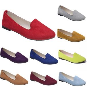 Scarpe casual comode da donna Scarpe da ginnastica Arancione Nero Rosso Giallo Viola Verde Pesca Viola Rosa Scarpe da ginnastica da esterno Tendenze Scarpe da lavoro premaman piatte da donna A068