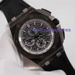 Hot AP Wrist Watch Epic Royal Oak Offshore 26405Ce Mens Watch Black Ceramic Fluorescerande Digital Pointer Automatisk mekanisk världsberömd klocka Swiss Clock