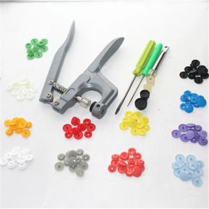 Accessories Snap Press Pliers Tools Used for T3 T5 T8 Kam Button Fastener Snap Pliers 150 Set T5 Plastic Resin Press Stud Cloth Diaper