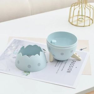 2024 Creative Dinosaur Egg Shape Pen Holder School Office Desktop Organizer Kawaii Makeup Brush Organizer Cute Desk Decoration Desk