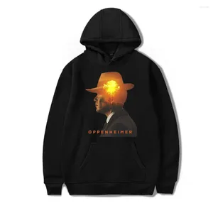 여성용 후드 Oppenheimer 까마귀 영화 Flim Merch 남자/여자 긴 슬리브 풀오버 후드 스웨트 셔츠