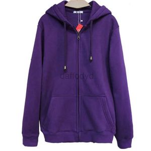 Kvinnors hoodies tröjor mode huva bomullsrockar vår hoodie lila hjärtkvinnor kläder höst vinter blixtlås jackor toppar jp571 24328