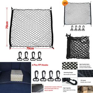 Atualizar novo tronco universal elástico lage net organizador de carga armazenamento redes de náilon stretchable interior do carro malha rede bolso