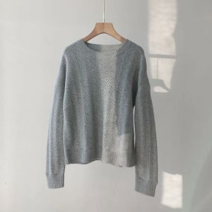 Zakryjne swetry Swetera na zimowe kobiety w 100% kaszmirowy sweter moda 2023 Długie rękaw okrągły szyjka