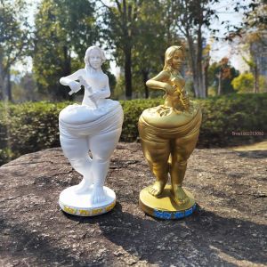 Esculturas yoga estúdio emagrecimento deusa escultura mulher gorda perdendo peso estátua beleza saúde recepção ornamentos resina artesanato decoração de casa