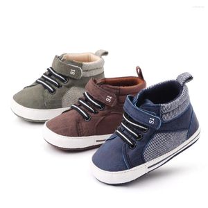 Primi camminatori Sneaker per bambini Scarpe causali di alta qualità morbide e calde antiscivolo per la primavera autunno 0-18 mesi Nato Step