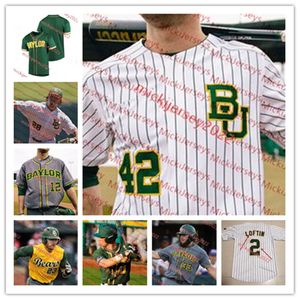 Mason Marriott Baylor Baseball Jersey 35 Collin McKinney 12 Mason Green 36 Ethan Calder 89 RJ Ruais 14 Stephen Sepulveda Baylor Bears Jerseys costuradas personalizadas