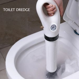 Album Draga per fognature Stantuffi per WC intasati Scarico Blaster Pulitore ad alta pressione Pulitore di scarico dell'aria Strumenti di draga pneumatica manuale