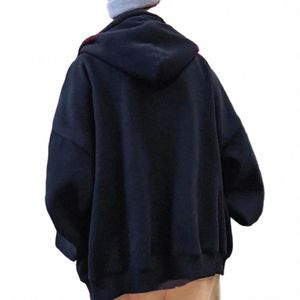 Giacca da uomo in fibra di poliestere Cappotto allentato Giacca invernale monopetto con cappuccio da uomo alla moda con tasche con coulisse per l'autunno 83Ge #