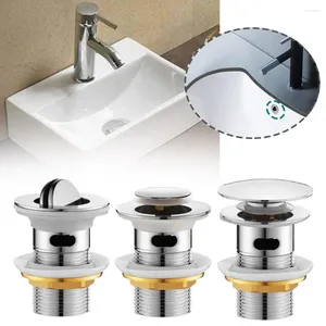 Contenitori per cucina Universale Lavandino del bagno Tappo di scarico Non troppo pieno per contenitori Vanity Setaccio Cestino Fori in acciaio U6t3