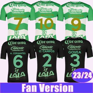 23 24 Santos Laguna Men Soccer Jerseys O. CAMPOS GOVEA F. TORRES A. CERVANTES H. PRECIADO J. CORREA J. BRUNETTA MUNOZ DORIA D. MEDINA Home Away Football Shirt