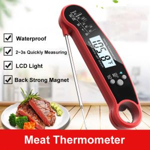 Датчики PizzAthome цифровой мгновенный считывающий термометр для мяса для гриля и приготовления пищи водонепроницаемый сверхбыстрый термометр с подсветкой
