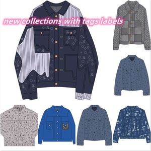 Mens Womens Denim Letter Print Pattern Jacket Loose Versatile Casual Men And Women Trend Jackets Size M-XXL FZ2403281