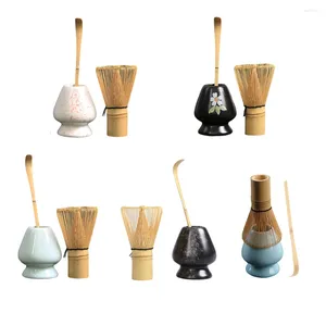 Наборы чайной посуды, набор из 3 предметов, инструменты для церемониального чая, венчик для перемешивания, набор ассорти