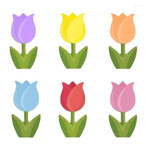 Decoração de festa H55A Mãe Linda Flores Centerpieces Tulipas para Housewarmings Múltiplas Cores Flor Ornamento Adorno