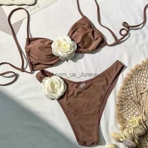 Kvinnors badkläder Sexig bikinis 2024 Kvinnors badkläder Kvinnliga baddräkt för badkläderbaddräkter Brasilianska bikini Set Beachwear Pool Bather T240328