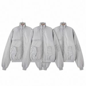 fasi Grailz Back Embroidery Puffer Jacket Parkas for Men Women Heavy Fabric Multi Pocket Thicken Down Coats Hip Hop E8yh#