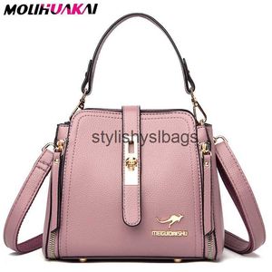 Cross Body Mode Damen Lock Schnalle Umhängetasche Hohe Qualität PU Leder Kleine Eimer 2023 Neue Damen Marke Casual Umhängetasche handtasche H240328