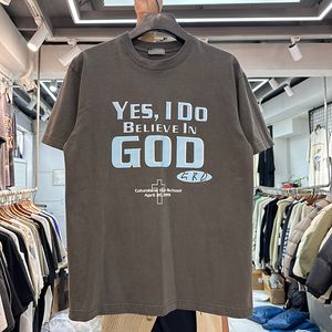 ヒップホップTシャツメンズシャツレター私たちサイズTシャツハイストリートリアル写真24SS