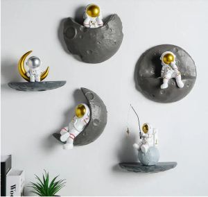 Adesivi Nordic Resina Astronauta Arazzi Ornamenti Casa Soggiorno Portico Decorazione murale Decorazione Adesivo da parete per camera dei bambini Artigianato