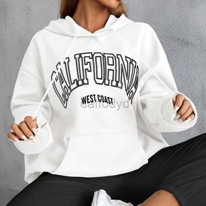 Felpe con cappuccio da donna Felpe da uomo e da donna a maniche lunghe Abbigliamento oversize California - Streetwear Donna 24328