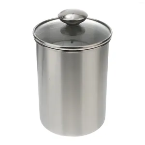 Lagringsflaskor 1750 ml förseglade köksbehållare burk hem verktyg kaffebönor tank container