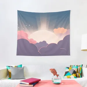 Tapisseries Sunrise Tapestry Cute Room Decor Decoration Wall Eesthetic