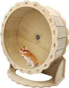 zoupgmrhs 작은 애완 동물 운동 휠 침묵 햄스터 달리기 바퀴 마우스 러닝 스피너 휠 (8.26in)
