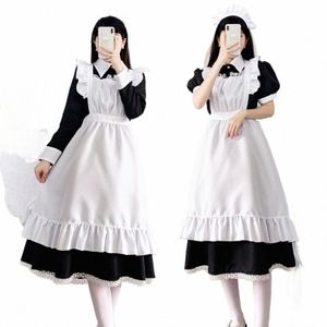 Donne Cute Maid Dr Maid Outfit Apr Dr Cross Dring Governante Dr Uniformi giapponesi Halen Costume Cosplay R4XA #