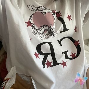 24SSファッションストリートホワイトTシャツコットンレター半袖男性女性Tシャツ