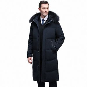 2024 Nya män förtjockade LG Down Jacket Winter Warm Down Coat Jacket Men Fi White Duck Hooded Down Parkas Plus Size 4XL B73G#