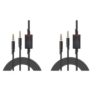 Fones de ouvido 2x cabo de fone de ouvido, cabo mudo em linha de 2.0m para astro a10/a40 fones de ouvido de jogos ps4 controlador fone de ouvido