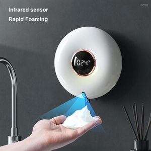 Liquid Soap Dispenser Automatic 280ML Foaming IPX5 Waterproof Electric Hand Sanitizer Pump Touchless For Kitchen Bathroom Wall