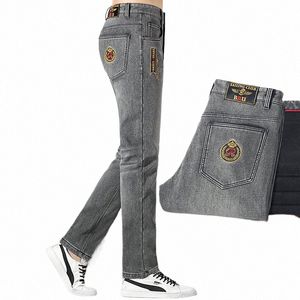 Neue Plüsch Jeans Männer Verdicken BruceShark Männer Winter Kleidung Hosen Luxus Casual Gerade Bein Lose Stil Jeans Große Größe 42 L4KE #