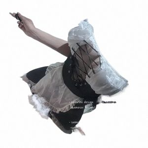 animati Show Japanisches Outfit Dr. Kleidung Niedliche Lolita-Dienstmädchen-Kostüme Mädchen-Frauen-reizendes Dienstmädchen-Cosplay-Kostüm 91o2 #