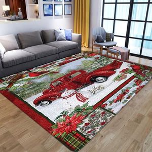 Dywany Wesołych świąt prezent antypoślizgowy salon drukowane duże dywany na dywan sypialnia łóżko okienne dekoracje home sofa maty podłogowe 236h