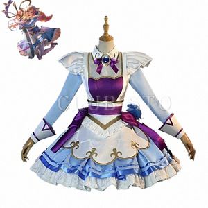 Lo Gwen Game Cosplay Costumes Women Coffee Sweetie Maid Dr Sweet Gwen Outfits Halen Party Cafe Cutie Gwen Cosplay B164#