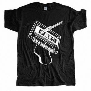Мужская летняя футболка с коротким рукавом, классическая футболка Old Skool с кассетной лентой, свободные топы для него, футболка больших размеров, Прямая поставка n0xF #
