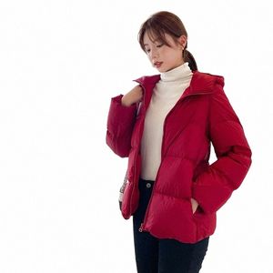 새로운 여성 겨울 코트 90% 오리 다운 재킷 복어 소프트 라이트 재킷 오버 사이즈 파카 후드 파카 캐주얼 헐렁한 아웃복 b9ef#