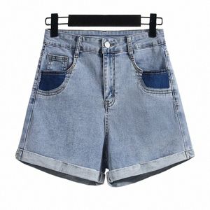 Plus Size L-5XL Y2K Shorts in denim per le donne a vita alta Fi 2023 Summer Street Hot Sexy Jean Pant femminile libera la nave vestiti P8t6 #