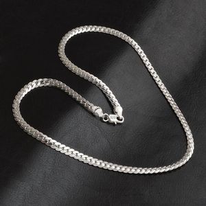 Anhänger Halsketten Sommer 925 Sterling Silber Mode Herren Edlen Schmuck 5mm 20 Fuß 50 cm Kristall von Swarovskis Necklace247A